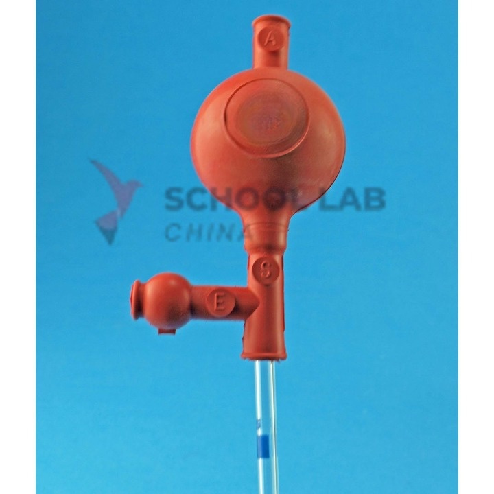 Pipette Filler - Bulb Type - Red - 25ml
